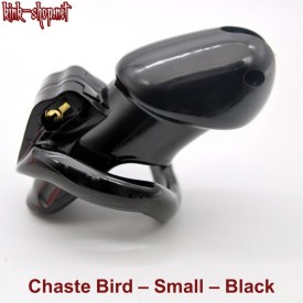 Black Chaste Bird Small including 4 backrings.