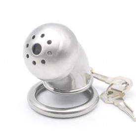 Tobby Tube chastity device from Kink-Shop. Select between 3 diffrent sizes of backrings. Discreet delivery.