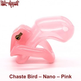 Chast Bird Nano pink with 4 backrings.