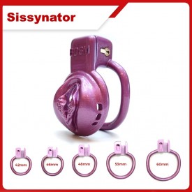 Sissynator MtF chastity device for sissies.